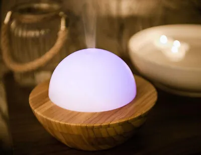 Made By Zen Skye Bamboo Colour Changing Ultrasonic Aroma Diffuser • £44.99
