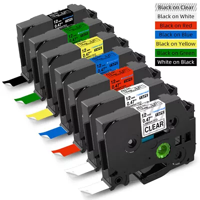 Compatible Brother TZ Tze Label Tape Printer P-Touch Laminated 18mm/12mm/9mm 8m • £3.49