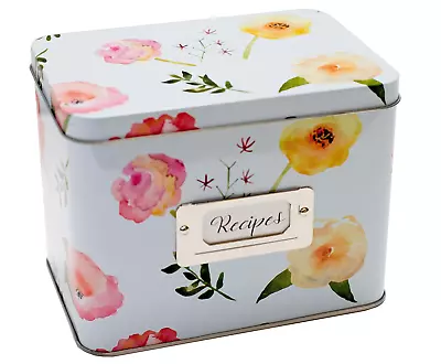 Heart & Berry Recipe Box With 24 Of 4x6 Cards And 12 Dividers Mothers Day Gift • $14