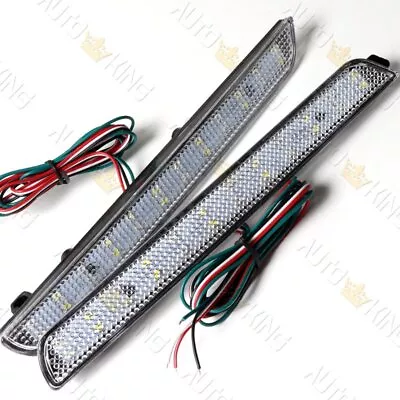 Fit Mazda 3 Mazdaspeed3 Clear Lens 48-smd Led Rear Bumper Reflector Brake Lights • $21.35