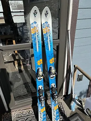 K2 Phat Luv Women's Skis 153 Cm W/ Salomon S810 Ti Bindings • $150