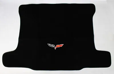 $130.85 • Buy NEW! Black Rear MAT 2005-2013 Corvette With Embroidered Flag Emblem Logo Deck