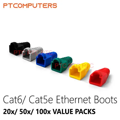 RJ45 Plug/ Multi Color Ethernet RJ45 Cable Connector Boots Cover 20 50 100 Pcs  • $8.80