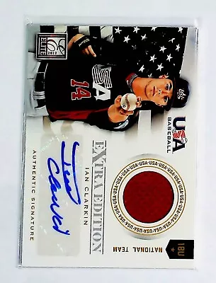 2012 Elite Extra Edition Ian Clarkin Jersey Auto  #ed 024/249 Team USA Baseball • $4.75