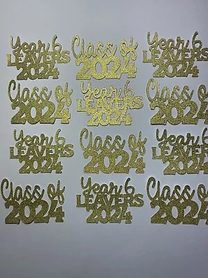 12 X Gold Year 6 Class Of 2024 Cupcake Toppers Non Edible Leavers Cake Topper • £3.79