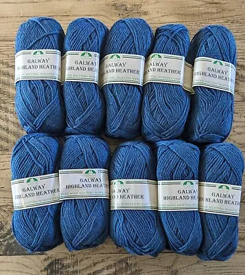 10 Skeins Plymouth Galway Highland Heather Yarn 100 Grams. (4Z) • $20