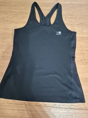 Karrimor Black Racer Back Sports Top - Approx Size 8 • £4