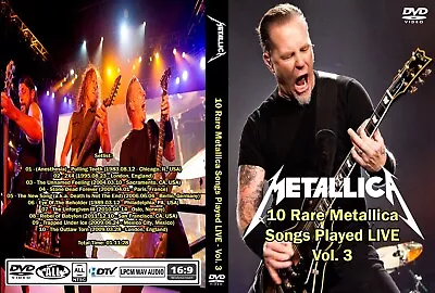 Metallica 10 Rare Metallica Songs Played Live Vol 3 Dvd!! New Sealed!! Kiss • $29.99