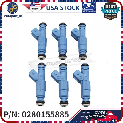 NEW 6PCS Fuel Injectors For BMW 325i 325iX 525i 528e E30 E34 0280155885 US • $41.75