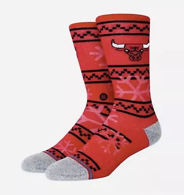 Stance NBA Chicago Bulls Frosted 2 Crew Height Socks Men's Size Large 9-13 NWT  • $14.99