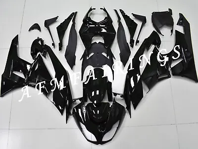 Solid Black ABS Injection Mold Bodywork Fairing Kit For Ninja ZX-6R 2009-2012 • £325