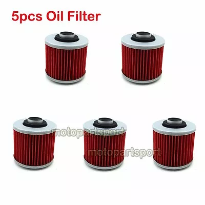 $21.49 • Buy 5x Oil Filters For YAMAHA YFM700 RAPTOR XT660 XT660Z SR400 XVS650 XVS1100 V-STAR