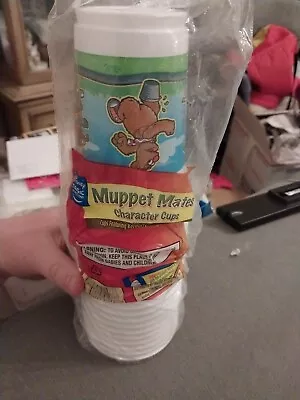 Vintage Muppet Plastic Cups Kermit Gonzo Animal Fozzie Brand New • $19.99