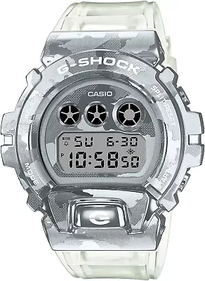 New Casio G-Shock Metal S-Series Mens Watch Camo White Silver Digi GM6900SCM-1D • $299.99