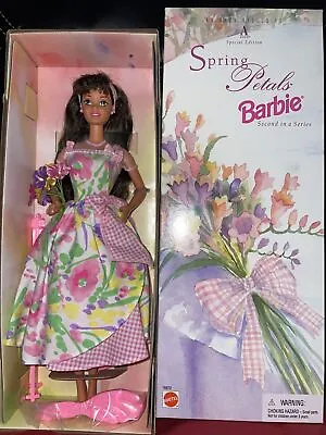 1996 Spring Petals Barbie Doll Avon Exclusive Special Edition Brunette 16872 • $350