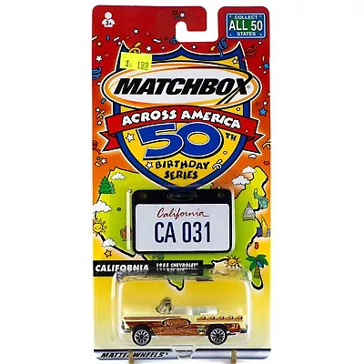 Matchbox Across America CA California 1955 Chevrolet Bel Air #31 50th Birthday • $2.99