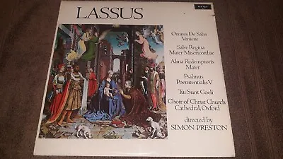 Lassus Directed By Simon Preston Vinyl Record LP Omnes De Saba Venient Argo EX • $8