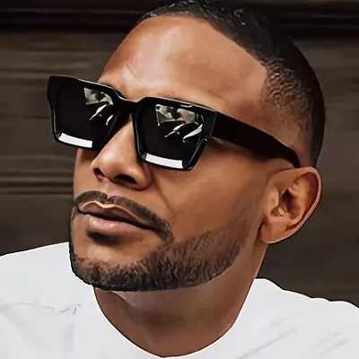 Oversized Thick Frame HIP HOP Sunglasses Mens Women Fashion Shades Glasses UV400 • $7.69