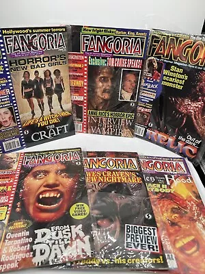 Vintage Fangoria Horror Scary Movie Magazine Bundle Lot 6 Issues Collection 90s • $79.99