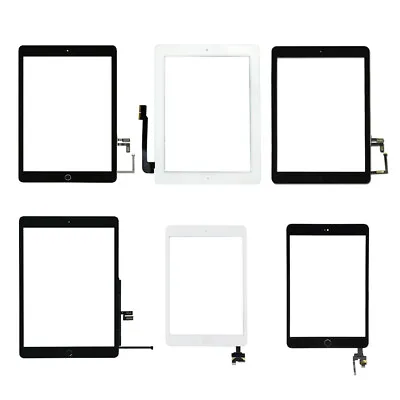 For Apple IPad 2/3/4/5/6/7/8/9/Mini/Air Digitizer Touch Screen Replacement+Tools • £14.99