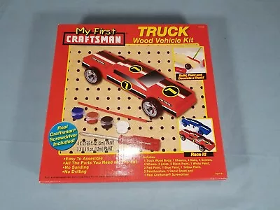 My First Craftsman Truck Wood Vehicle Kit W/Craftsman Screwdriver NOS • $28.97