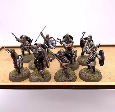 VIKING INFANTRY UNIT 10 X Dark Age Norse Warriors FULLY PAINTED Victrix 28mm • £85