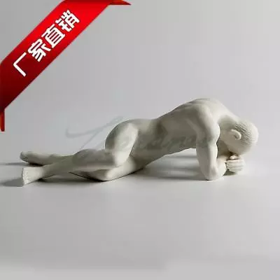White Ceramic Porcelain Handmade Art Sculpture  Model Man Men People Statue • $149
