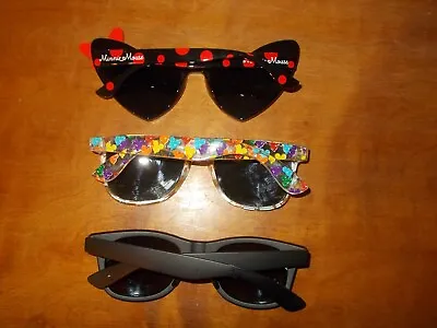 DISNEY PARKS Mixed Lot Of 3 Disney Mickey & Minnie Mouse Sunglasses ADULTS • $20.99
