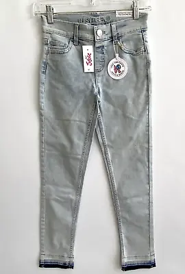 JUSTICE Acid Wash/Light Blue Jegging Jeans Stretch Size 12 Slim NWT • £12.93