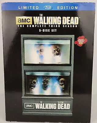 The Walking Dead Season 3 Limited Edition Bluray Zombie Head Display RARE • $119.99