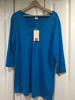 Cotton Traders Blue Tunic Size 12 New • £5.99