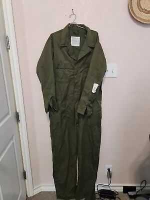  50R Green Military UTILITY COVERALL Uniform Jumpsuit NAVY 8405-01-462-4911. Q7 • $68.51