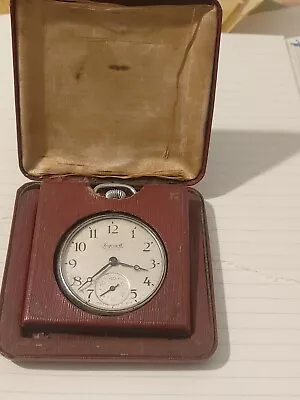 £42.50 • Buy Ingersoll Pocket Watch Traveller 1935-40 Vintage Working With Travel Case WW2