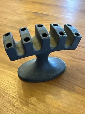 Vintage Robert WELCH MCM CANDELABRA Cast IRON Modernist • $45