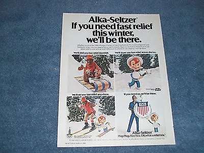 Vintage 1980 Sammy Davis Jr. Speedy Alka Seltzer Advertising Olympic Games • $9.99