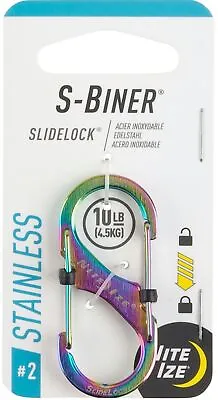 Nite Ize S-Biner SlideLock Stainless Steel Carabiner #2 - Spectrum • $8.56