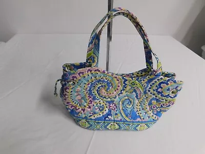 Vera Bradley Drawstring Mini Tote Capri Blue VGUC • $5.29