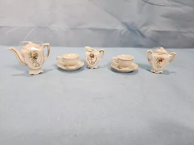 Minature 9 Piece Floral Tea Set  Made In Occupied Japan • $20