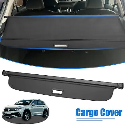 Retractable Cargo Cover For VW Tiguan 18-23 Rear Trunk Shielding Shade Black • $78.99