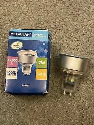 Megaman GU10 Reflector 7W 4000K Cool White New • £7