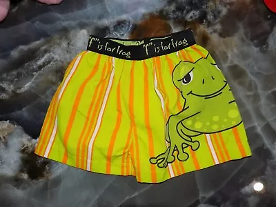 MUD PIE  F  Is For Frog Boxers Size 0/12 Months Infants NWOT • $14.80