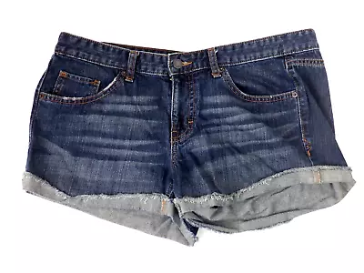 Mossimo Supply Co Womens Denim Cuffed Shorts Size  15 Fits 6 • $7.99