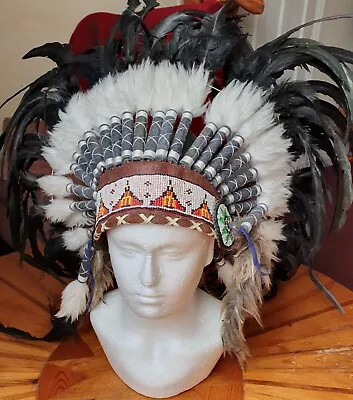 Native American Indian Headdress - Decorative - Convincing - Fun Fancy Dress • £19.99
