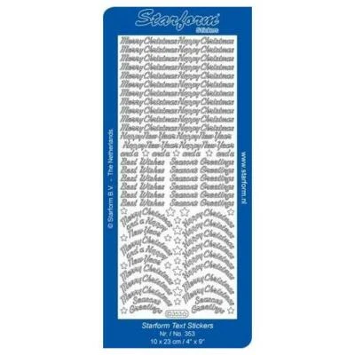 £0.99 • Buy Starform Christmas Peel Off Stickers - Assorted #353 Gold
