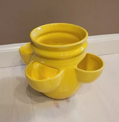 NEW Authentic McCoy Vintage Yellow Strawberry Pot Planter Flower 3021 🍓🌻 • $69.99