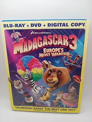 Madagascar 3: Europes Most Wanted (Blu-ray/DVD 2012 2-Disc Set) • $10