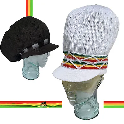 Tall Peak Rastacap Rastafari Natty Dread Cap Reggae Marley Caps Hats [ XL ] Fit • $24.99
