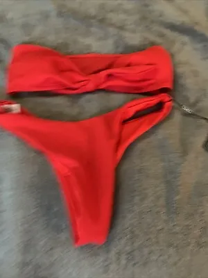 Zaful Ladies Bikini Firecracker Red Size Small NWT • $13