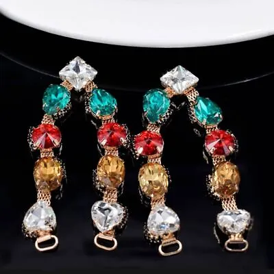 £4.82 • Buy Sewing Crystal Sandal Chain Clothing Decoration Shoe Buckle Bikini Connectors