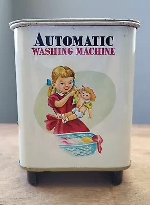 Vintage Toy Metal Washing Machine Japan Little Miss Housekeeper Works • $49.95